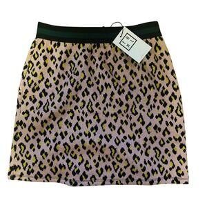 Thml Skirts‎ | Thml Blush Pink Leopard Print High-Rise Knit Skirt | NWT